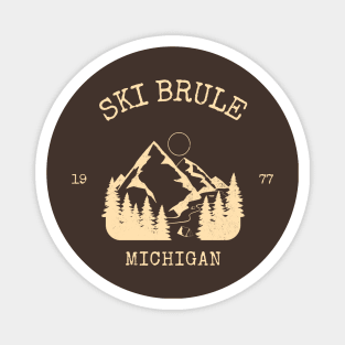 SKI BRULE MICHIGAN Magnet